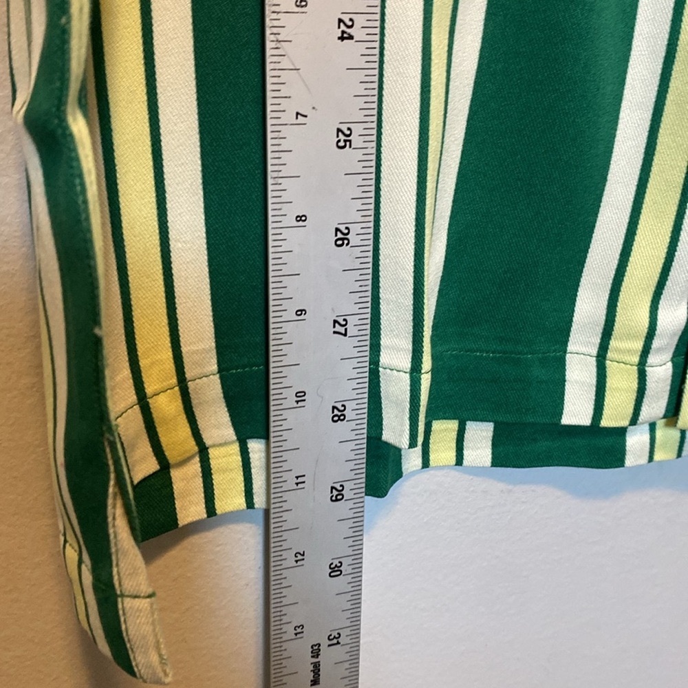Bogey Boys Striped Button Up Shirt NEW Men's Small Green Stripe Rayon Retro Golf - Picture 10 of 12